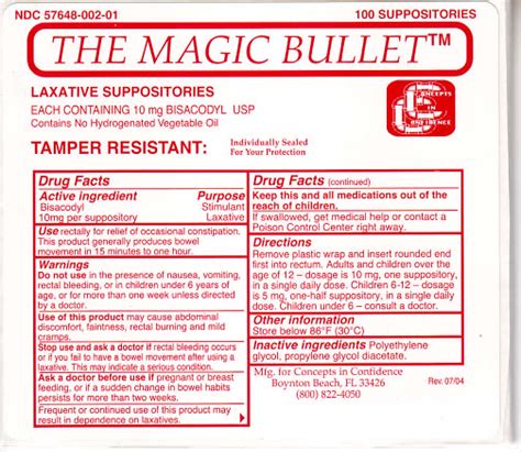 Magic Bullet Bisacodyl: A Safe and Effective Solution for Constipation